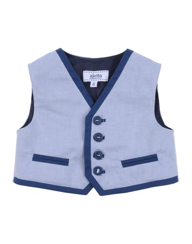 SUITS AND JACKETS Aletta Dark blue Boy Cotton