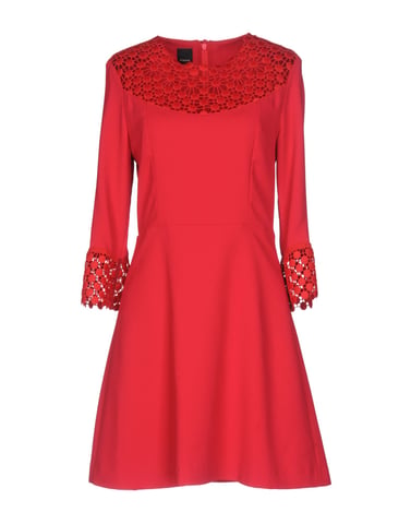 Pinko Red Long Sleeve Dress
