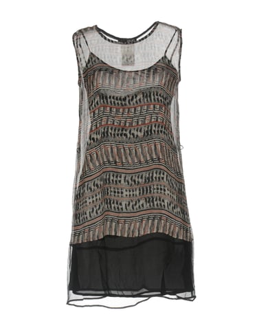 Liu Jo Black Silk Chiffon Sleeveless Dress