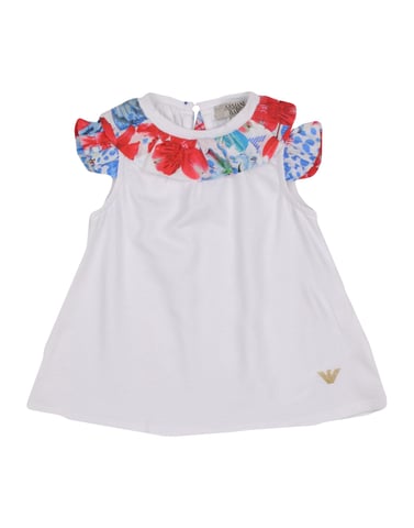 BODYSUITS & SETS Armani Junior White Girl Cotton