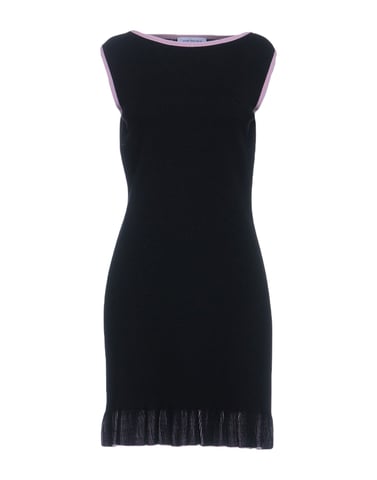 Anna Rachele Black Wool Sleeveless Dress