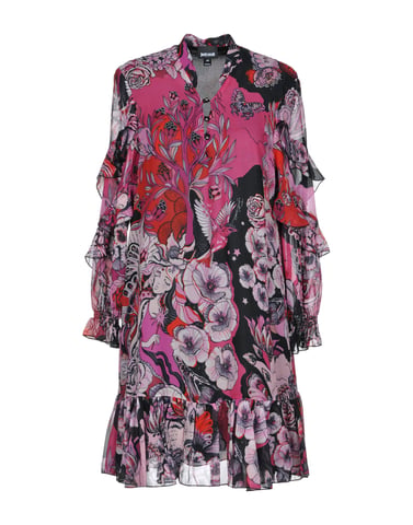 Just Cavalli Fuchsia Print Short Dress