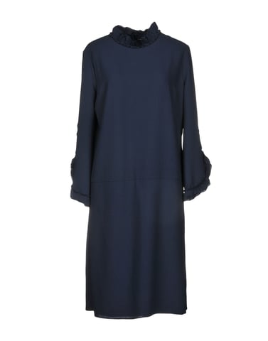 Alessandro Dell'Acqua Dark Blue Long Sleeve Dress