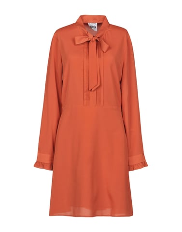 My Twin Twinset Salmon Pink Pussy Bow Collar Dress