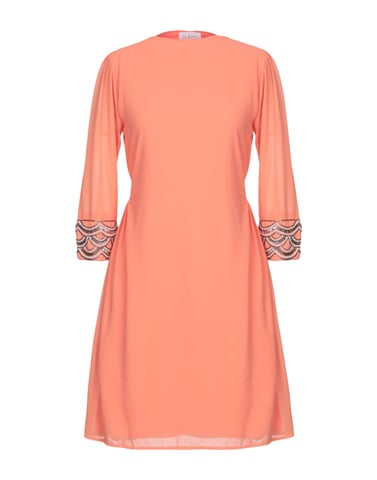 La Kore Salmon Pink Embellished Dress