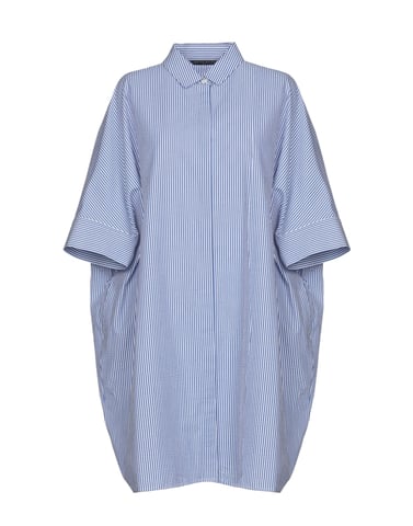 Brian Dales Blue Cotton Shirt Dress