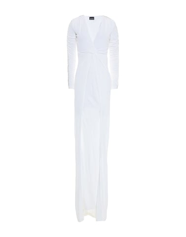 Just Cavalli White Long Sleeve Full Length Dress