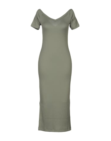 Cheap Monday Military Green Stretch Short Sleeve Dress
