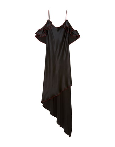 Juan Carlos Obando Black Silk Dress