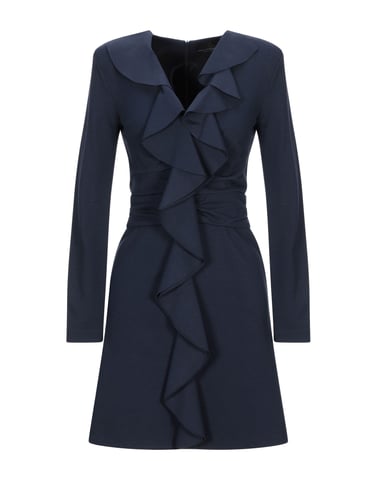Atos Lombardini Dark Blue Long Sleeve Dress