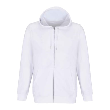 SOLS Unisex Adult Calipso Full Zip Hoodie (White)