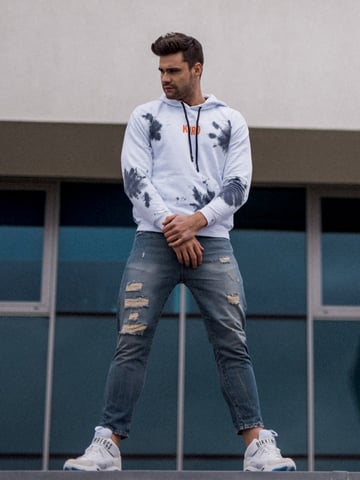 Takeshy Kurosawa Sweatshirt Shibori Men's White