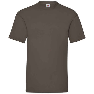 Fruit Of The Loom Mens Valueweight T-Shirt (Chocolate)