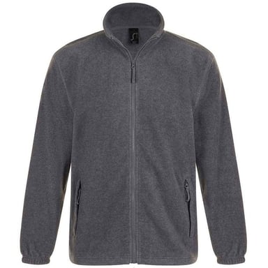 SOLS Unisex Adult North Fleece Jacket (Grey Melange)