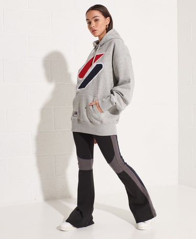 Superdry Code Logo Chenille Oversized Hoodie