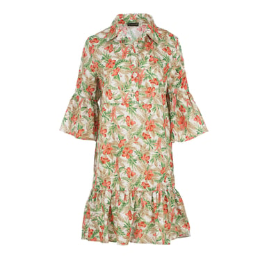 Tropical Oasis Cotton Mini Dress
