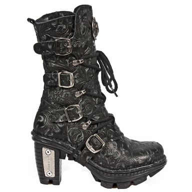 New Rock Ladies Floral Gothic läderstövlar - NEOTR005-S25