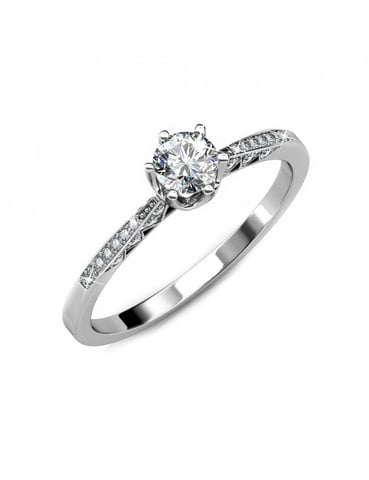 Destiny Ring - Silver and Crystal