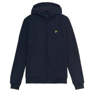 Lyle & Scott Branded Dark Navy Blue Fleece Back Softshell Jacket