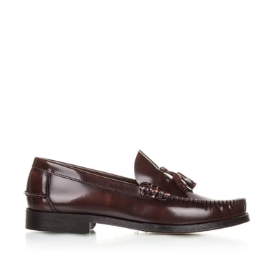 Men's Leather Moccasins With Tassels Elegant And Comfortable Classic Shoes in Brown