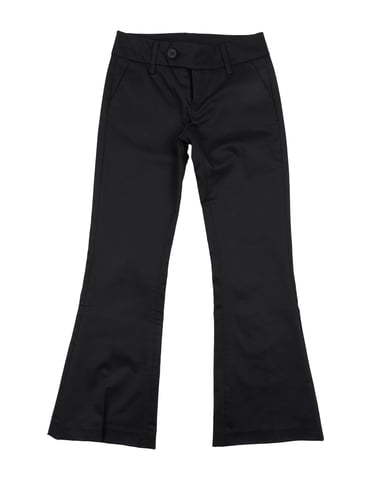 TROUSERS Girl Dondup Black Cotton