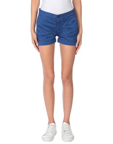 Franklin & Marshall Blue Cotton Shorts