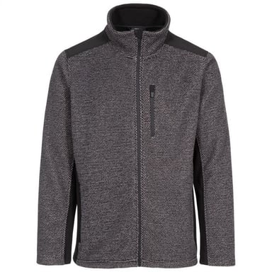 Trespass Mens Farantino Fleecejacka (Mörkgrå rand)