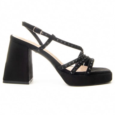 Montevita Högklackad Sandal Festsand2 Svart
