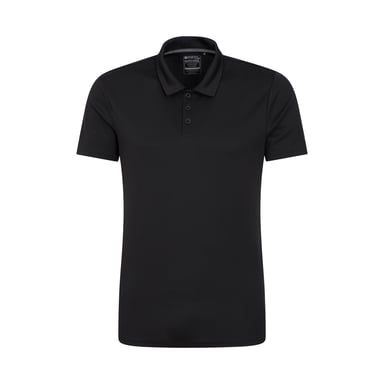 Mountain Warehouse Mens Endurance IsoCool Polo Shirt (Black)