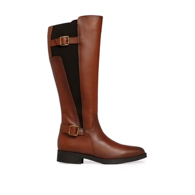 Leather High Boot Heel