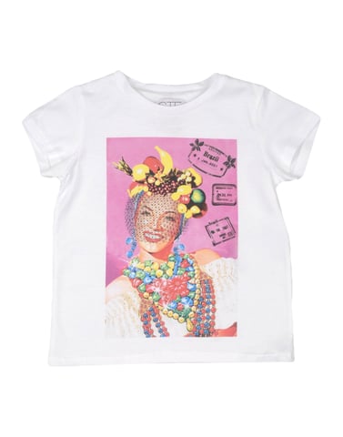 Stella Jean Girl T-shirts White Cotton