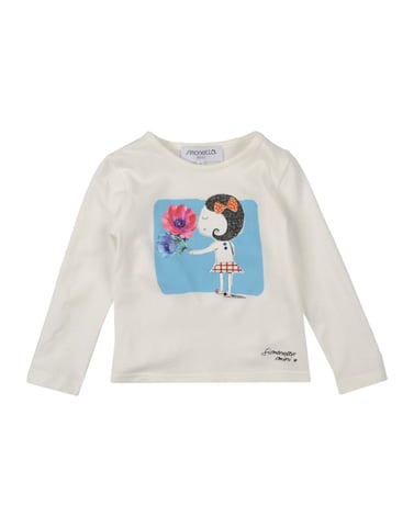 TOPWEAR Simonetta Mini Ivory Girl Cotton
