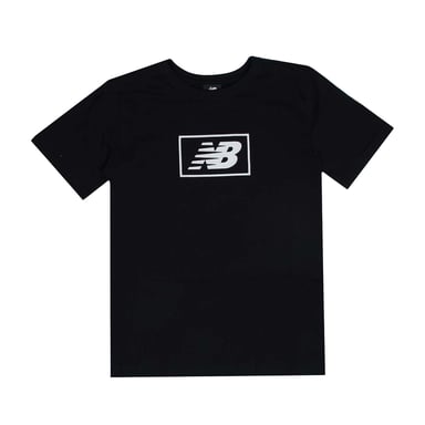 Boy's New Balance Essentials Logo T-Shirt in Black