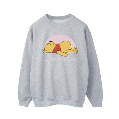 Disney Mens Winnie The Pooh Relax Sweatshirt (Sports Grey)
