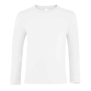 SOLS Childrens/Kids Imperial Long-Sleeved T-Shirt (White)