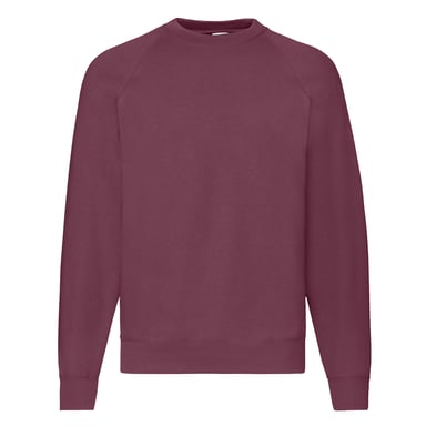 Fruit Of The Loom Mens Classic 80/20 Raglan Sweatshirt (Burgundy)