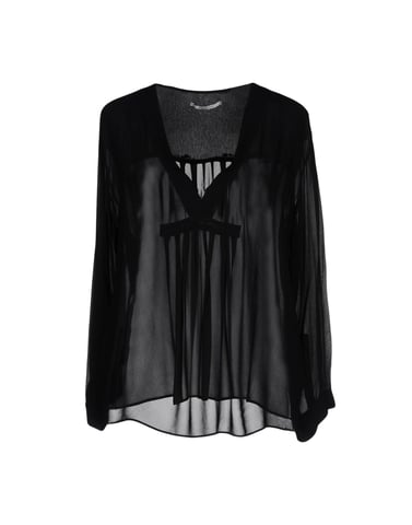Pomandere Black Crepe Blouse