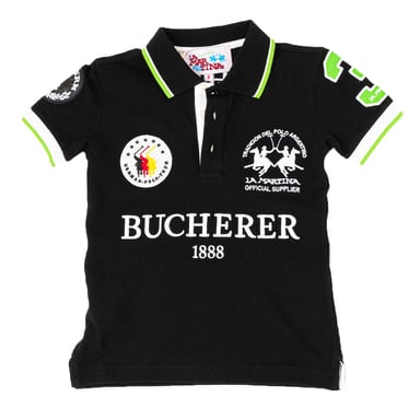 Boy's short-sleeved polo shirt with lapel collar 2KP014