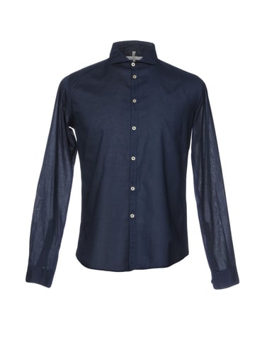 Michael Coal Dark Blue Cotton Shirt