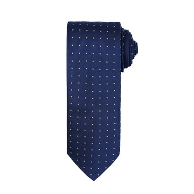 Premier Heren Micro Dot Pattern Formele Work Tie (Marine / Kalk)