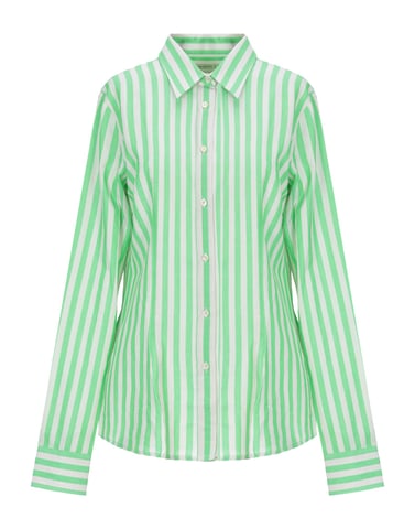 Mauro Grifoni Light Green Stripe Cotton Shirt
