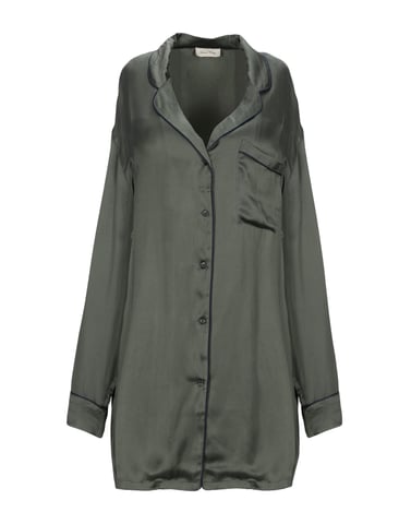 American Vintage Military Green Satin Shirt