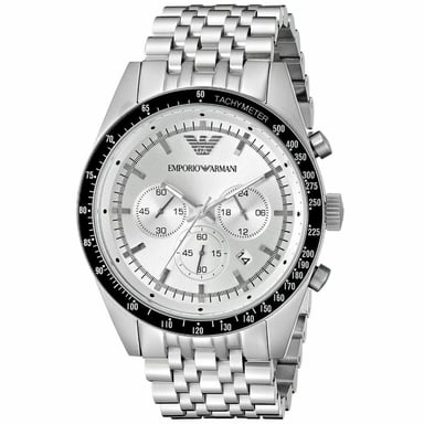 Emporio Armani AR6073 Sportivo Silver Chronograph herrklocka