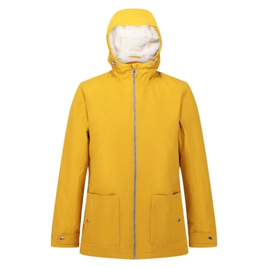 Regatta Womens/Ladies Bergonia II Hooded Waterproof Jacket (Mustard Seed)