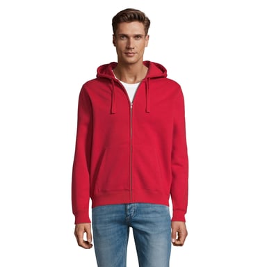 SOLS Mens Spike Full Zip Hoodie (Red)