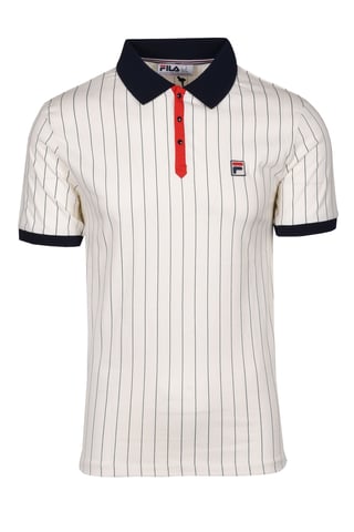Fred Perry Classic Vintage Striped Polo Shirt Whisper White/ Peacoat Chinese