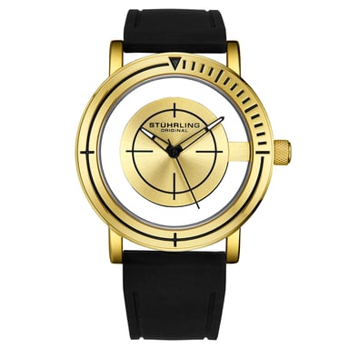Goud en zwart Pilotenhorloge Kwarts 42 mm