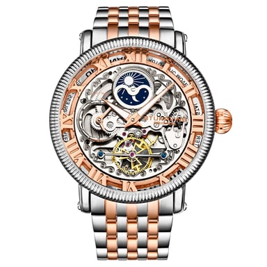 Goud en zilver “Special Reserve” Automatisch 48 mm skelet