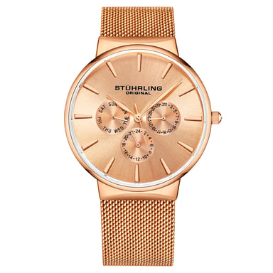 Roségoud "Monaco" Kwarts 39 mm
