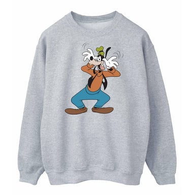 Disney Mens Crazy Goofy Sweatshirt (Sports Grey)